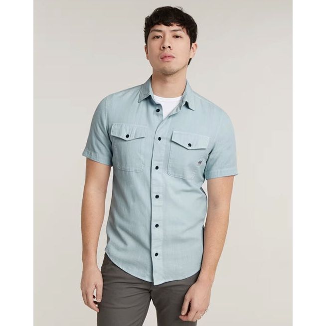 G Star - Marine Slim Shirt in Faze Blue