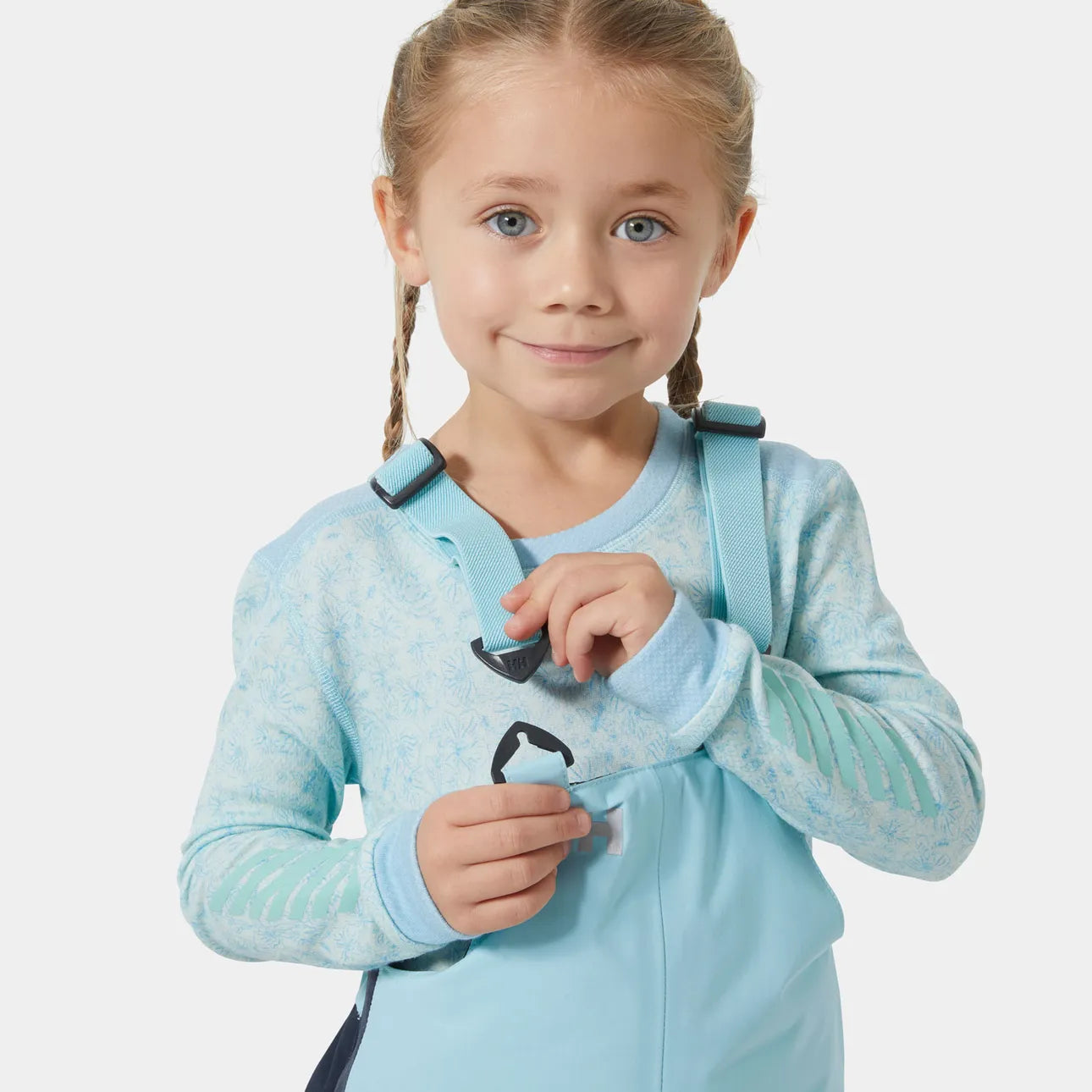 Helly Hansen - Kids’ Rider 2 Insulated Ski Bib in Light Cyan