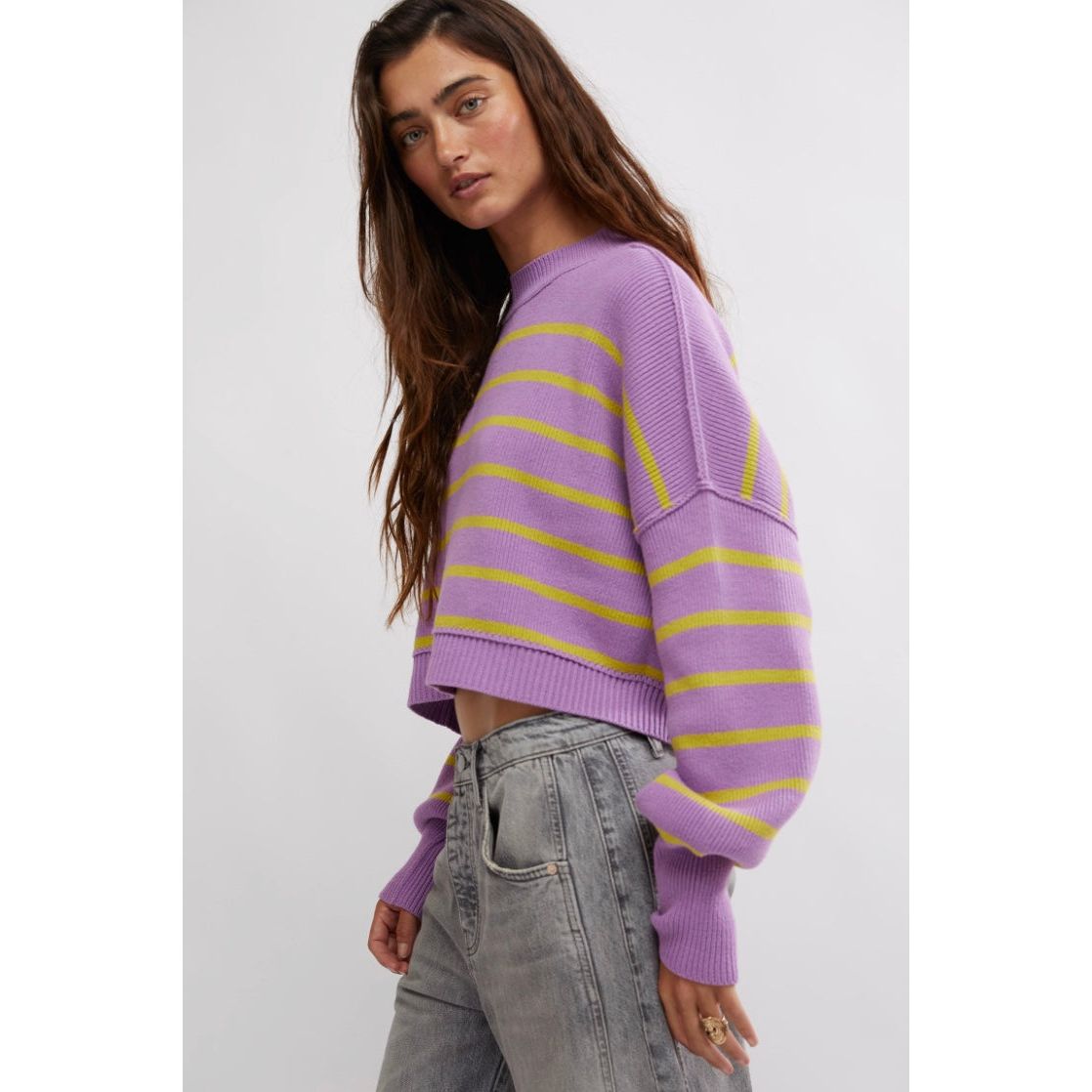 Free People - Easy Street Crop in Iris Orchid Combo