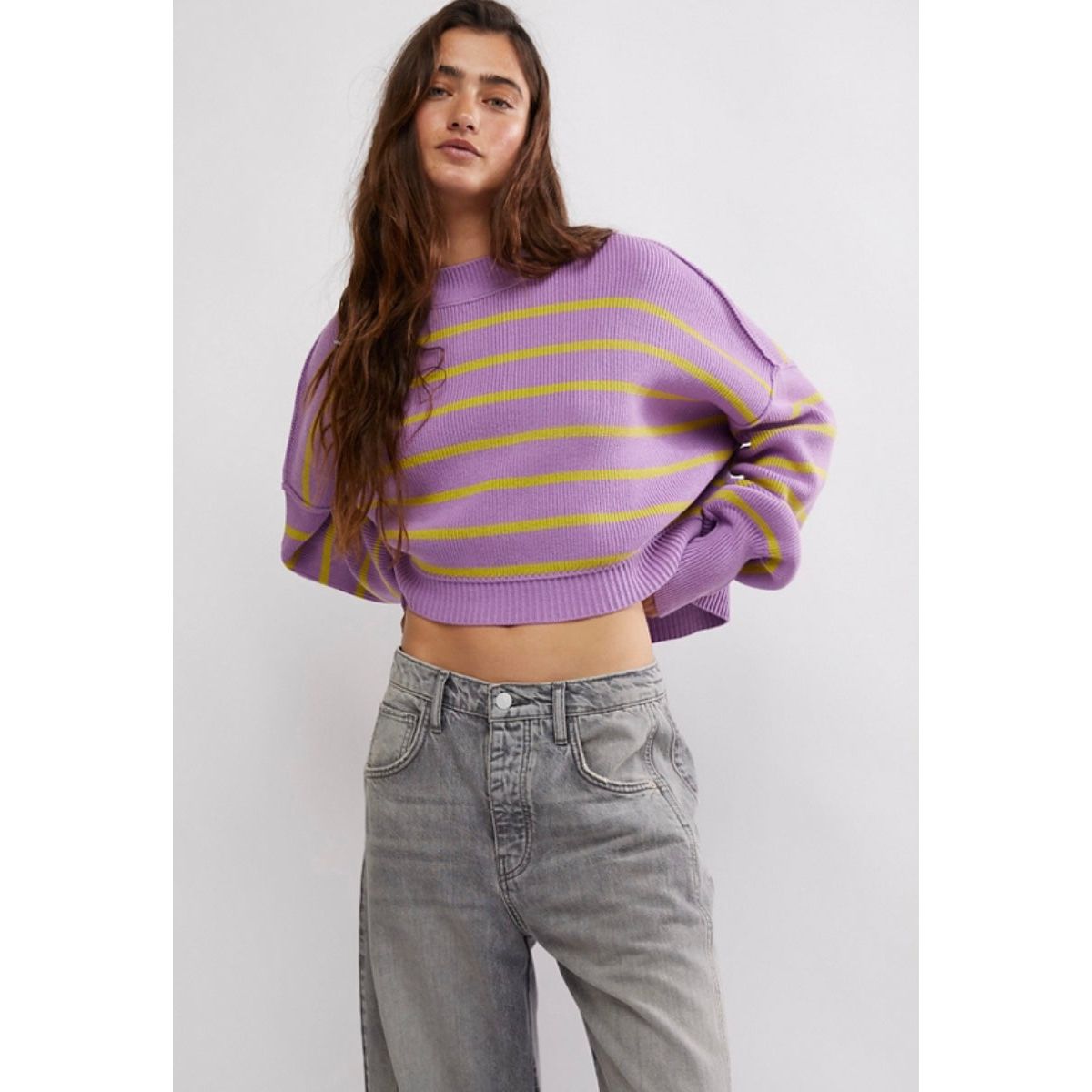 Free People - Easy Street Crop in Iris Orchid Combo