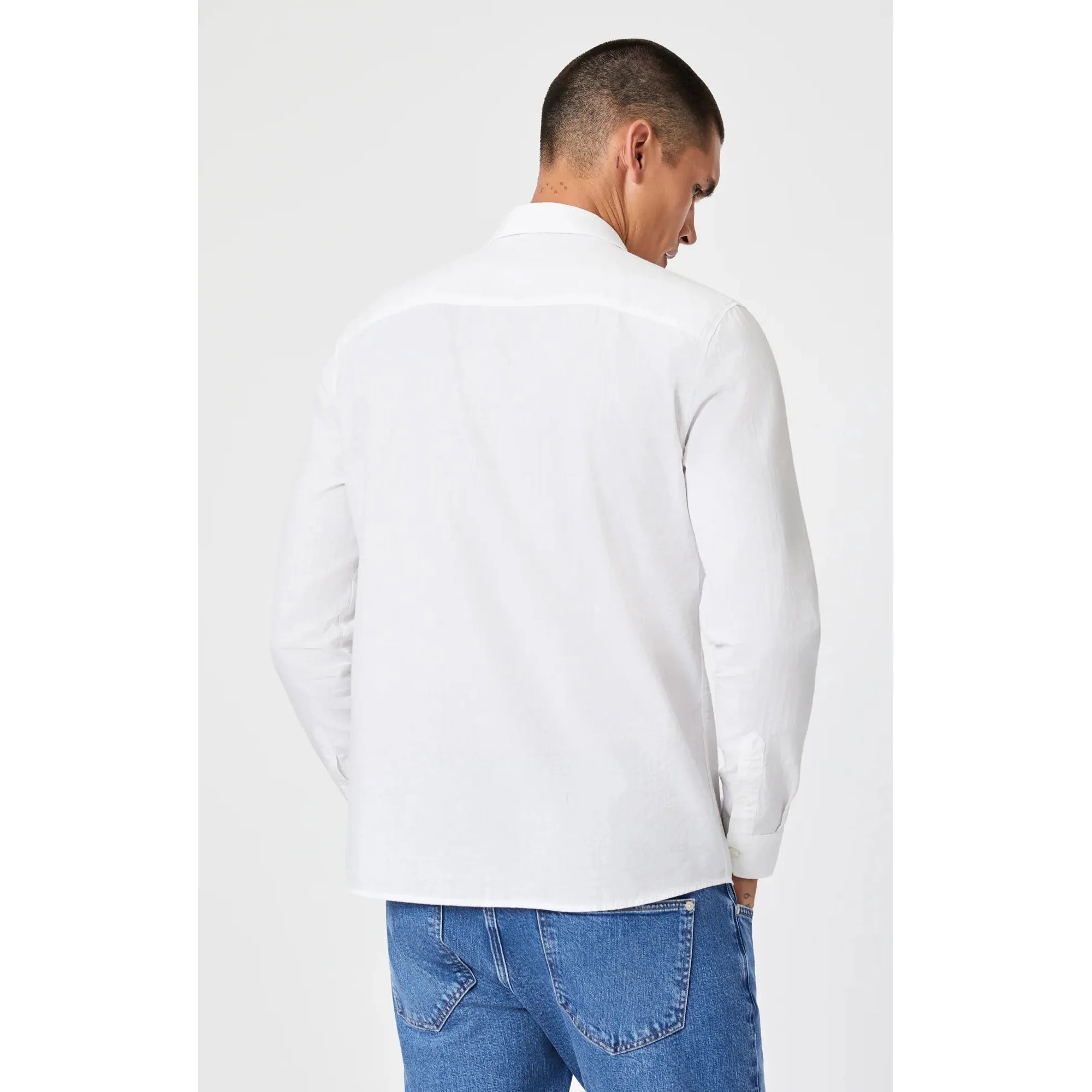Mavi - Button-Up Long Sleeve Shirt in White