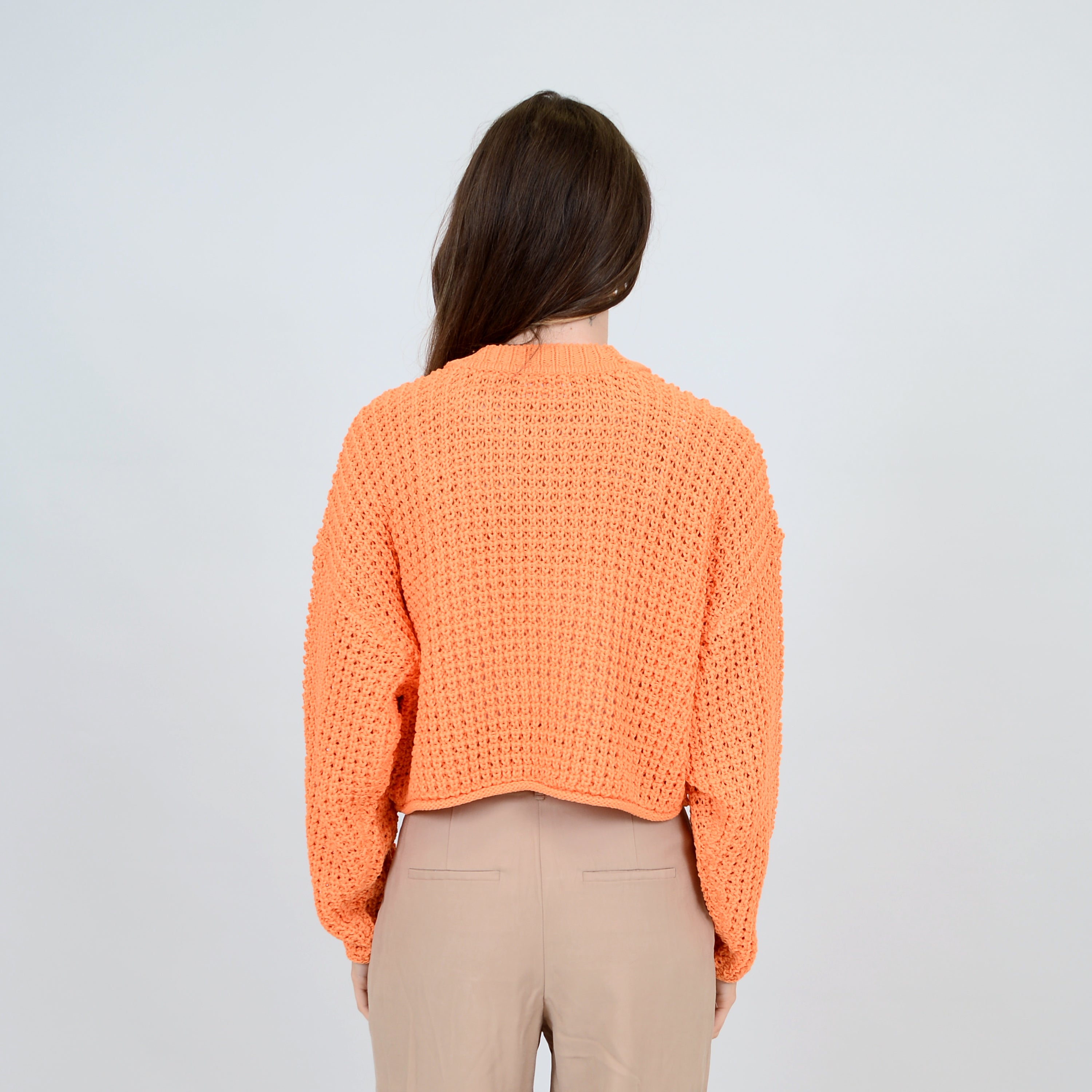 RD Style - Darla Cropped Sweater in Apricot