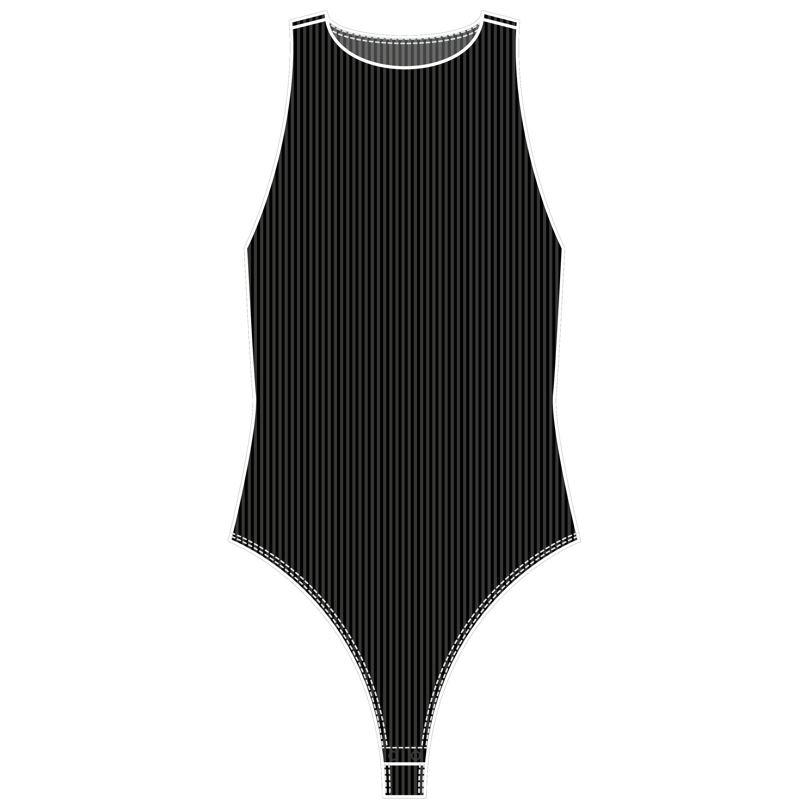 RD Style - Roxanna Ribbed Bodysuit in Black