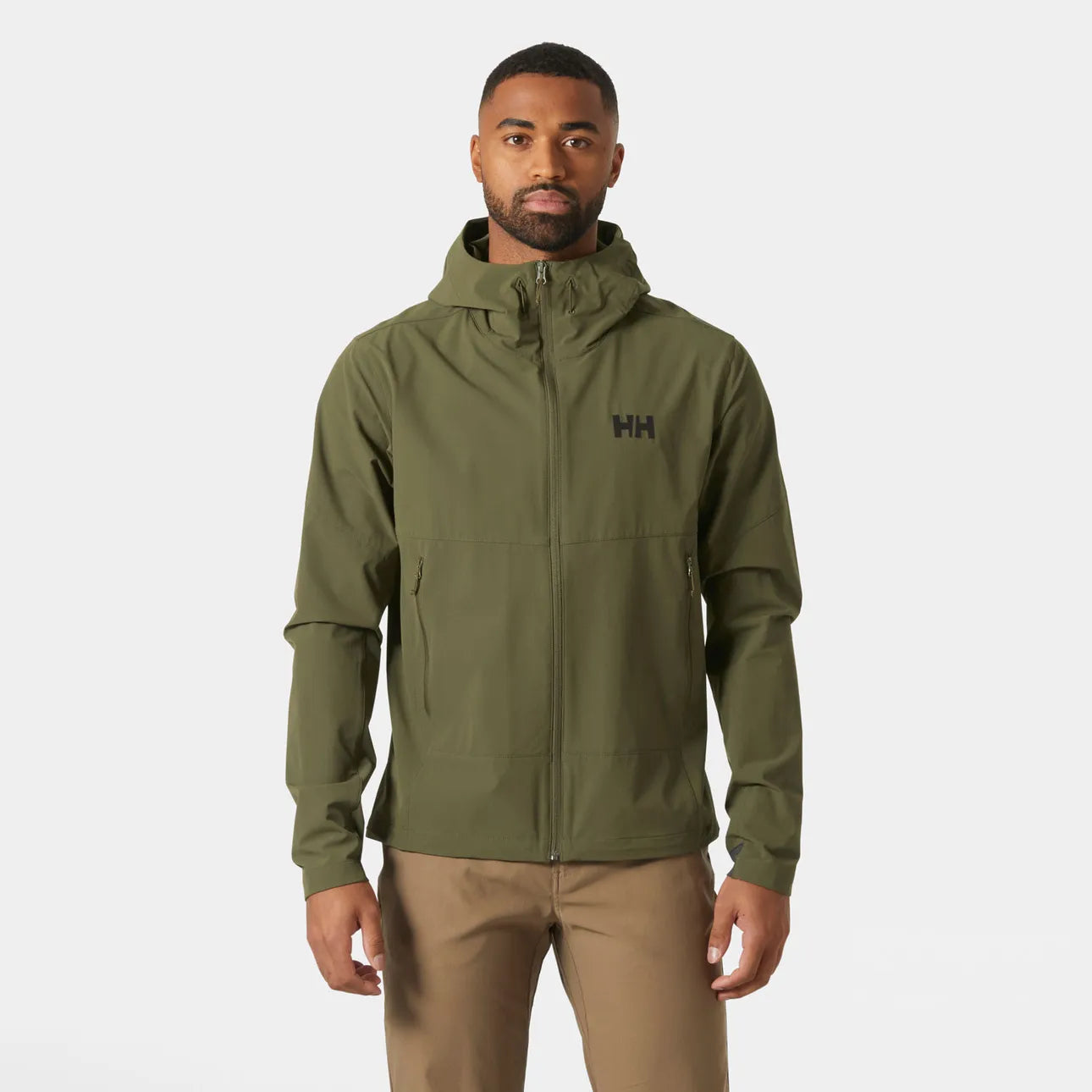 Helly Hansen - Men's Blaze Hooded Softshell Jacket in Utility Green