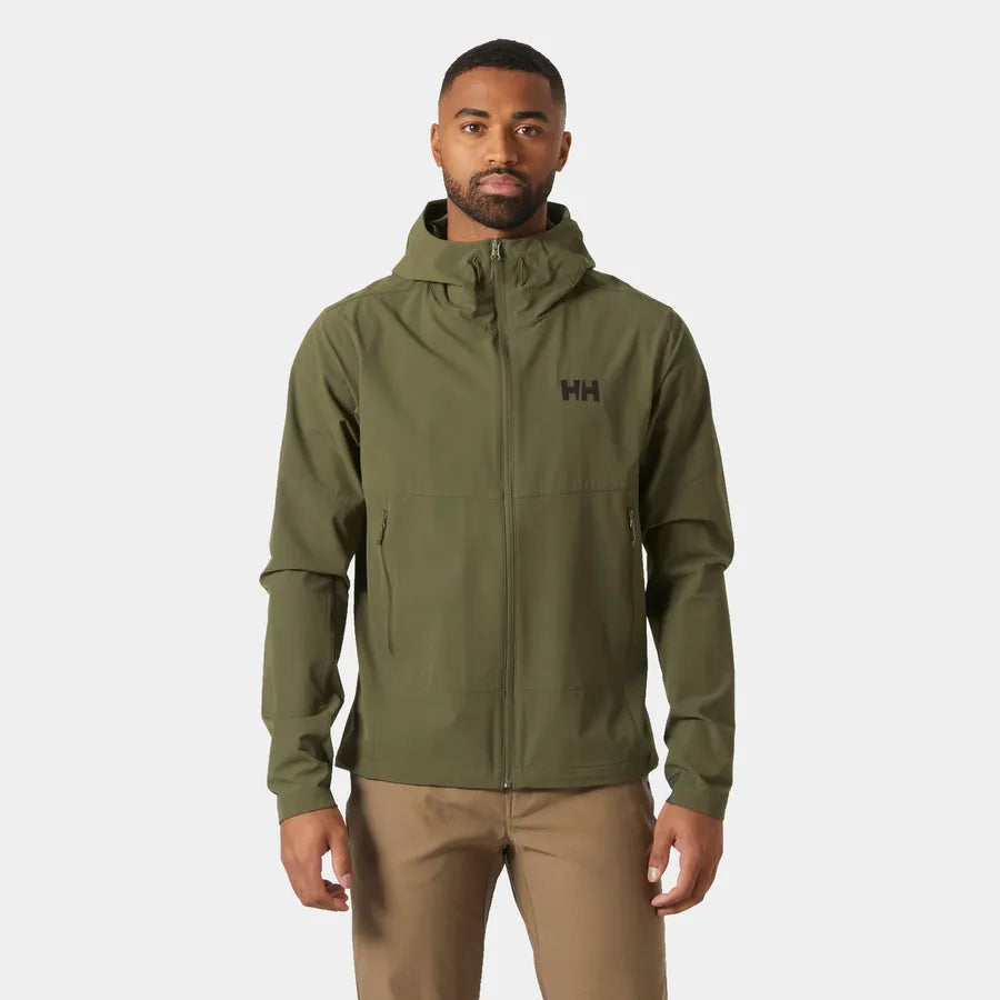 Helly Hansen - Men's Blaze Hooded Softshell Jacket in Utility Green