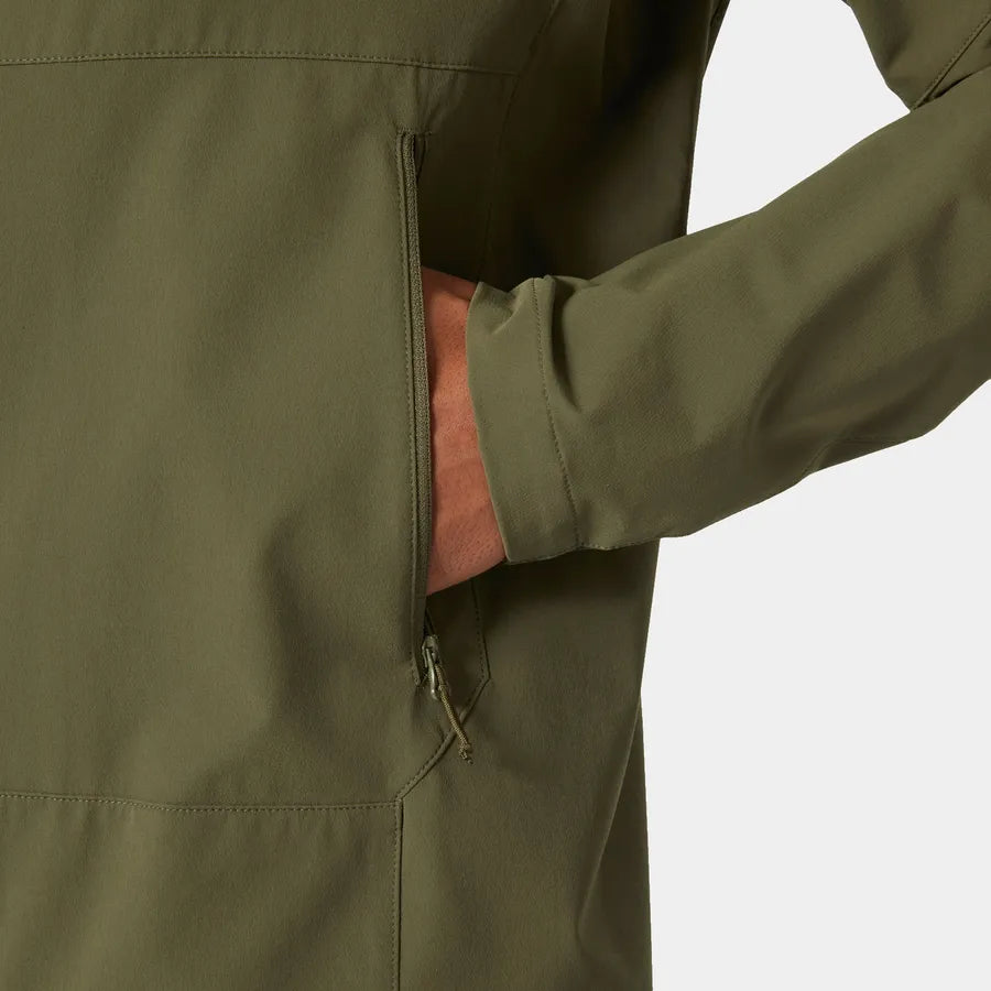 Helly Hansen - Men's Blaze Hooded Softshell Jacket in Utility Green