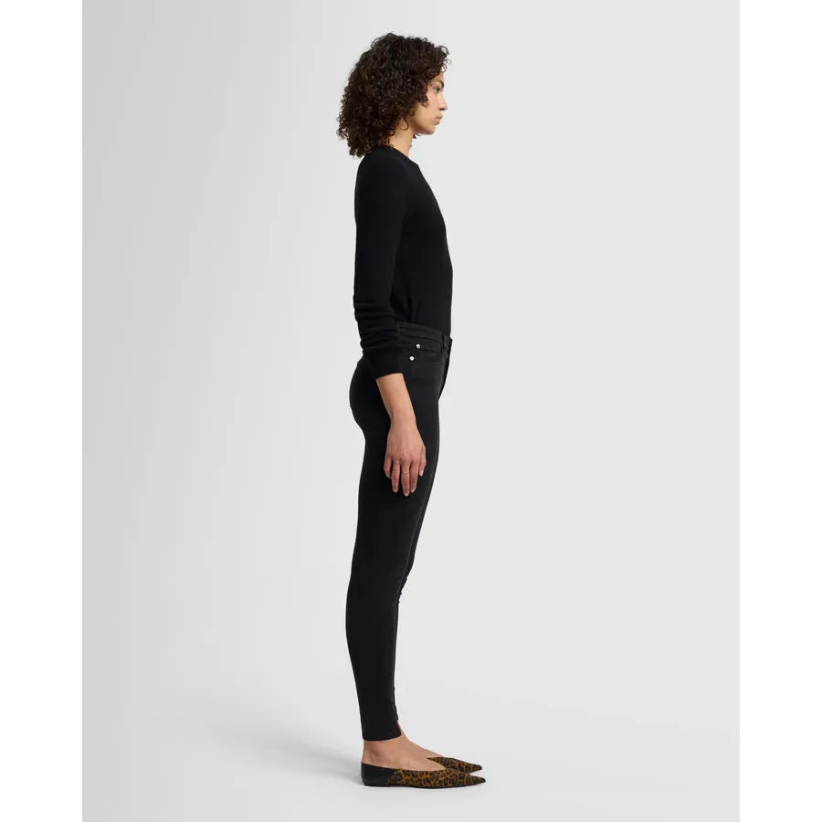 7 For All Mankind - Slim Illusion Luxe Skinny in Black