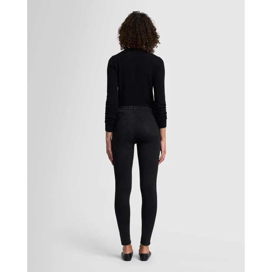 7 For All Mankind - Slim Illusion Luxe Skinny in Black