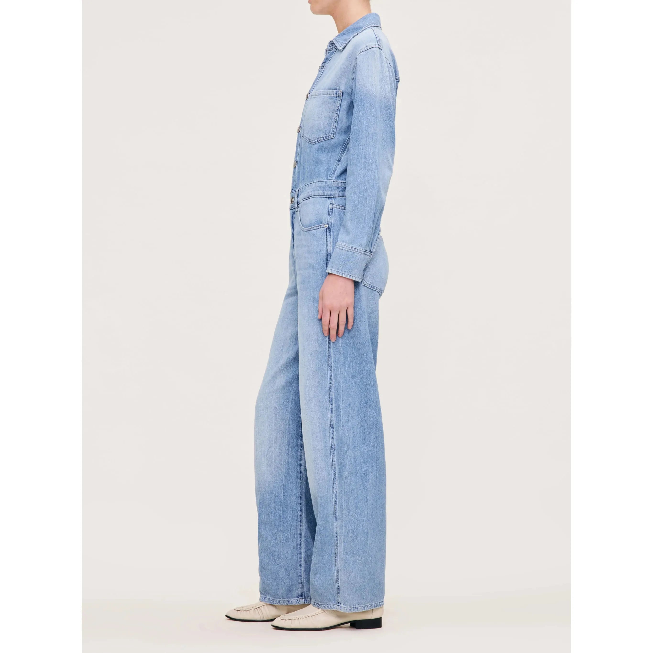 DL1961 - Ines Denim Jumpsuit in Geneva