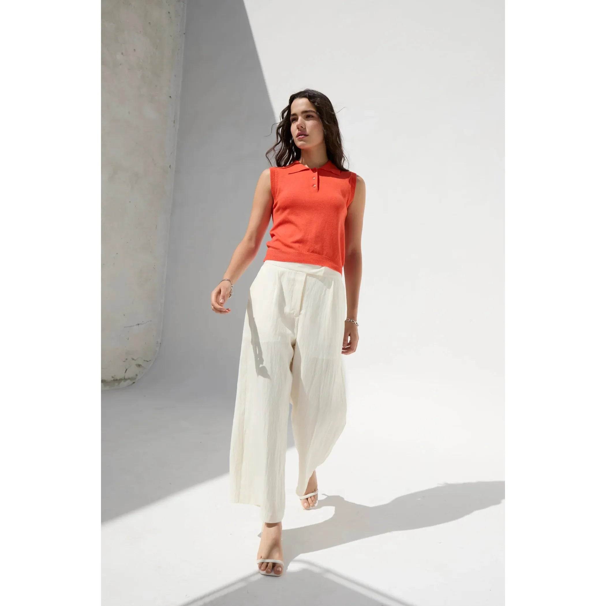Deluc - Cassio Knit Top in Red