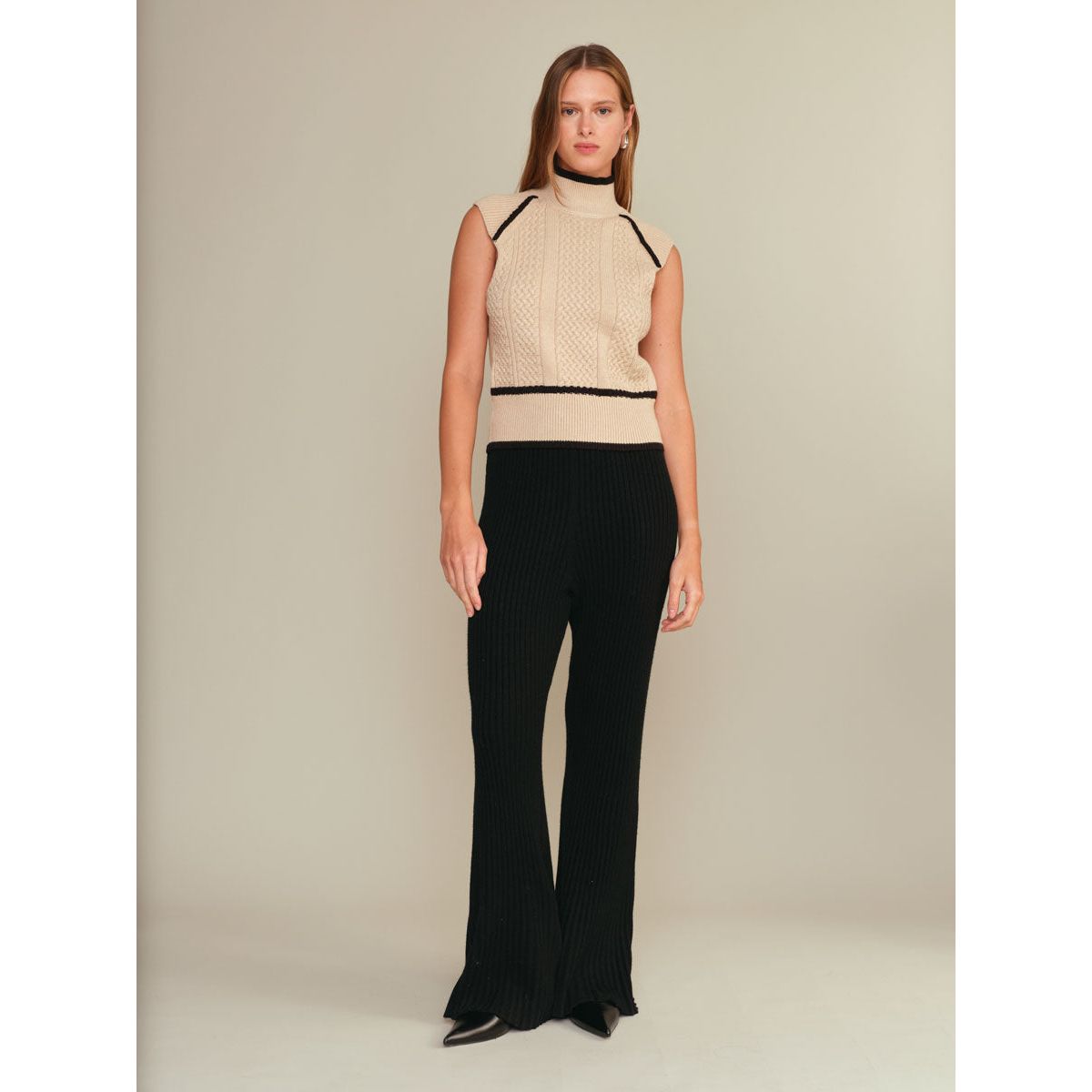 Deluc - Joe Turtleneck in Ecru/Black