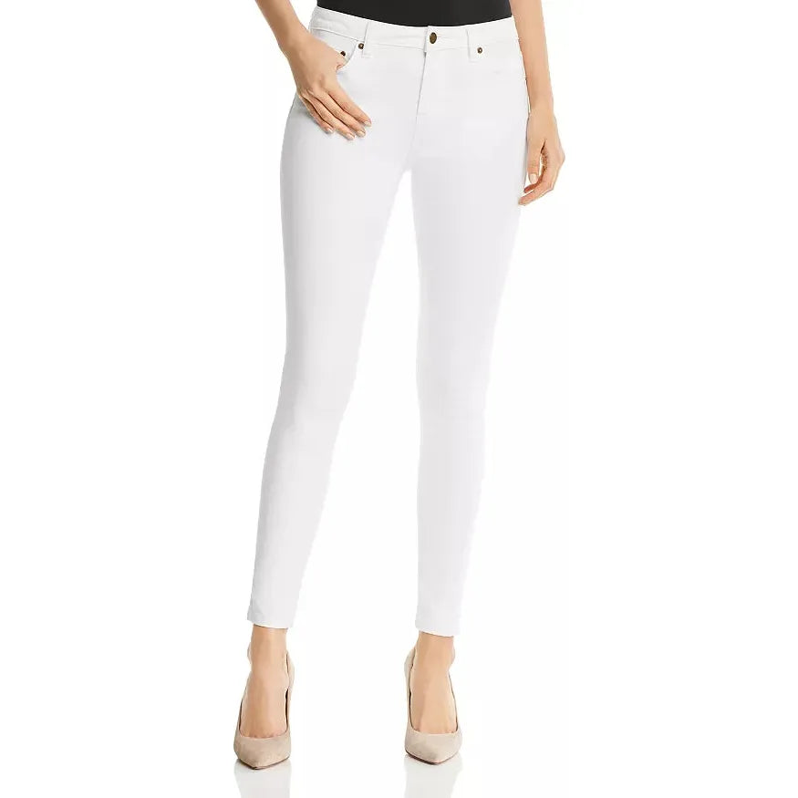 Michael Kors - Stretch Denim Mid Waisted Ankle Skinny Jeans in White