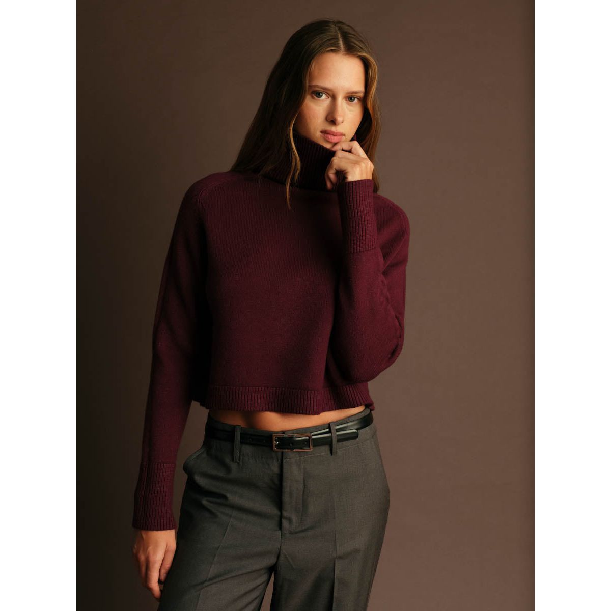 Deluc - Pugilese Turtleneck in Wine