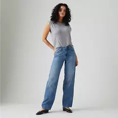 Levi - Baggy Dad Jean in Heavy Check