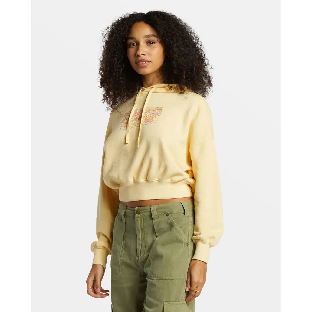 Billabong - All Time Fleece Pullover Sweatshirt in Retro Yellow