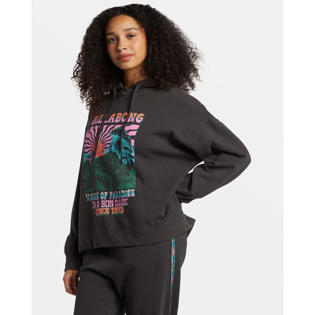 Billabong - Keep It Up Pullover Hoodie in Black Sands