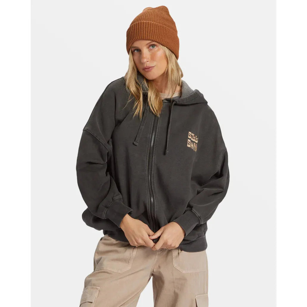 Billabong - Riptide Zip Hoodie in Black Sand