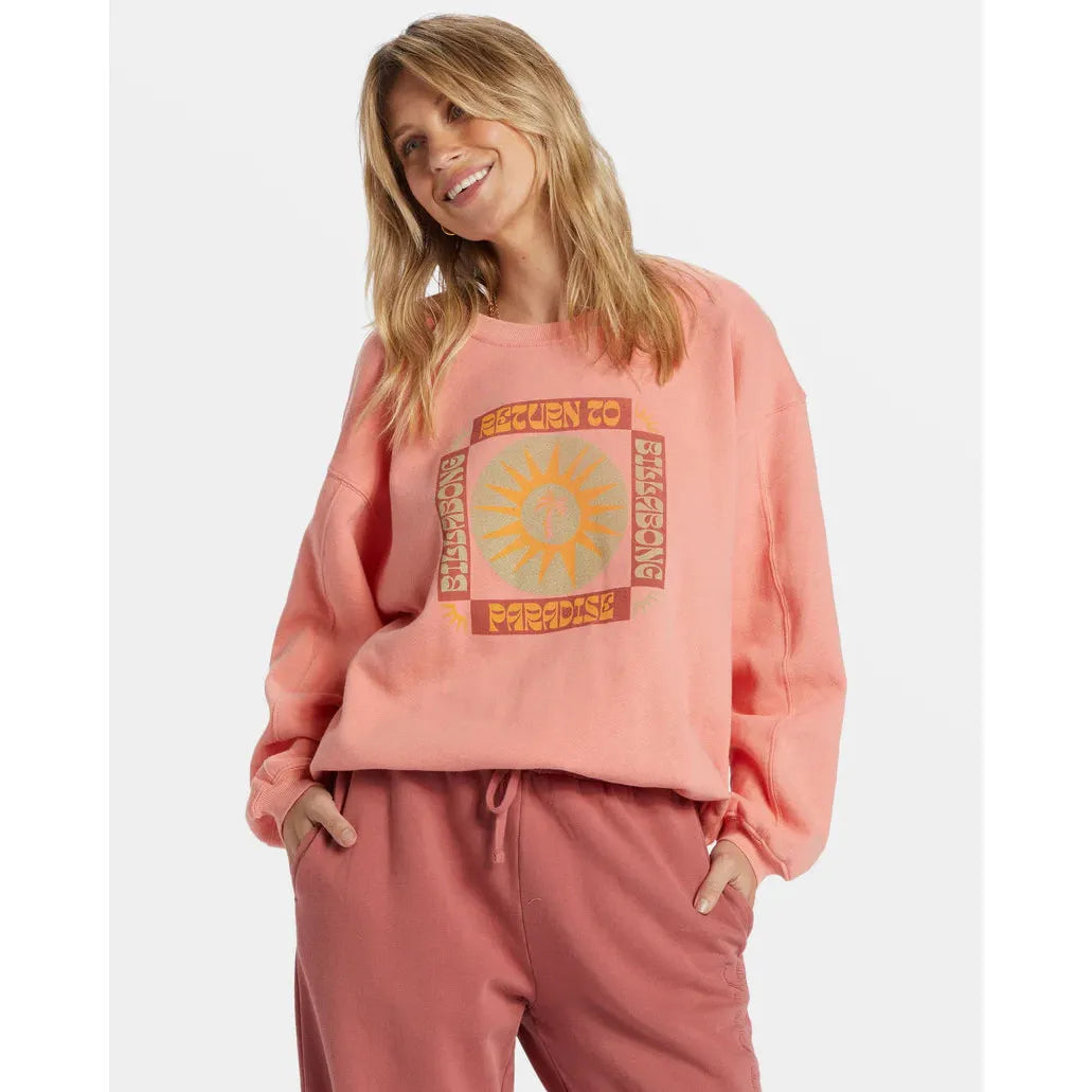 Billabong - Twisties Kendall Pullover Sweatshirt in Peach Out