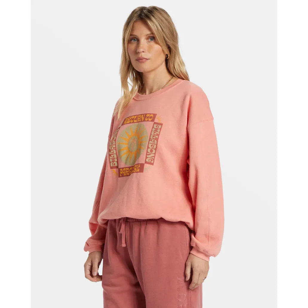 Billabong - Twisties Kendall Pullover Sweatshirt in Peach Out