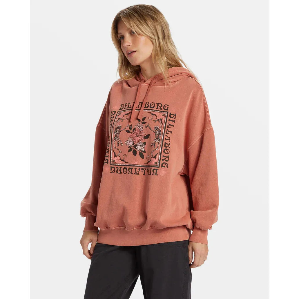 Billabong - Rhythm Pullover Hoodie in Red Earth