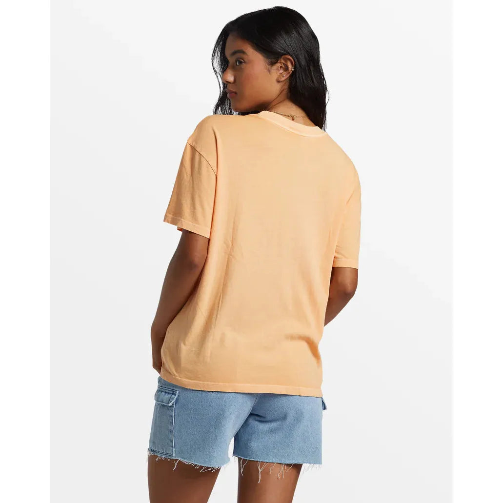 Billabong - Wish You Were Here Oversized T-Shirt in Tangy Peach