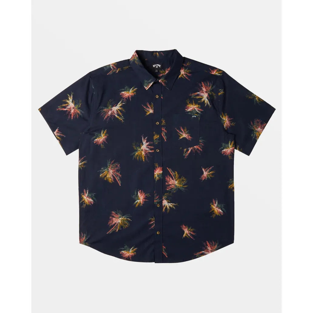 Billabong - Sundays Mini Short Sleeve Shirt in Dusty Navy