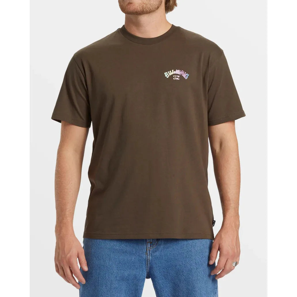 Billabong - Fun Arch T-Shirt in Dark Brown