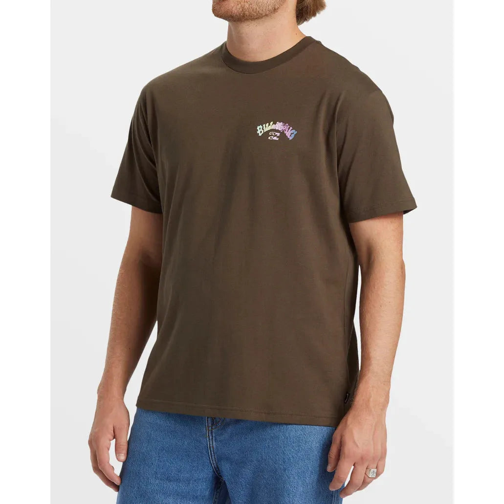 Billabong - Fun Arch T-Shirt in Dark Brown