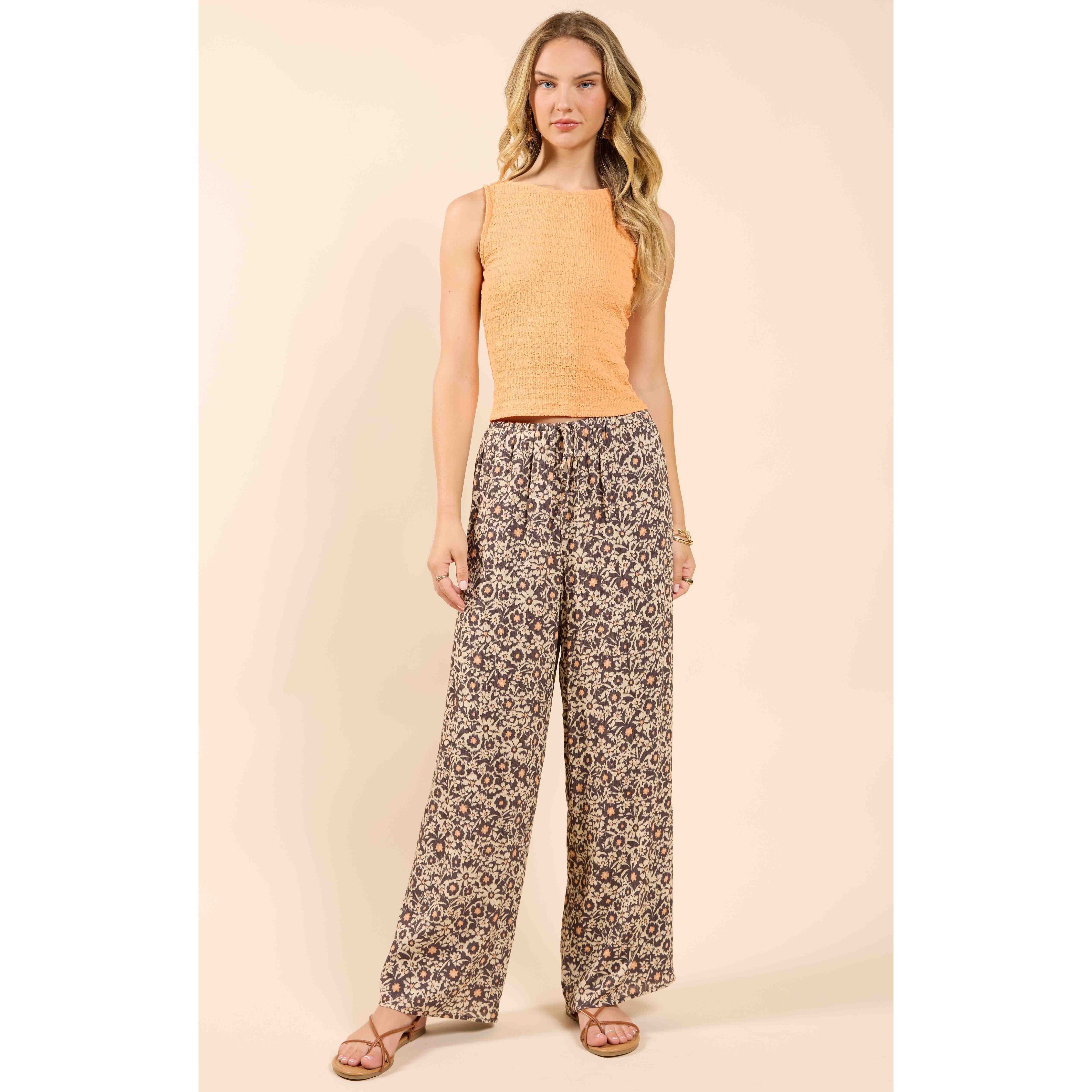 Sadie & Sage - Howdy Honey Textured Knit Top in Orange