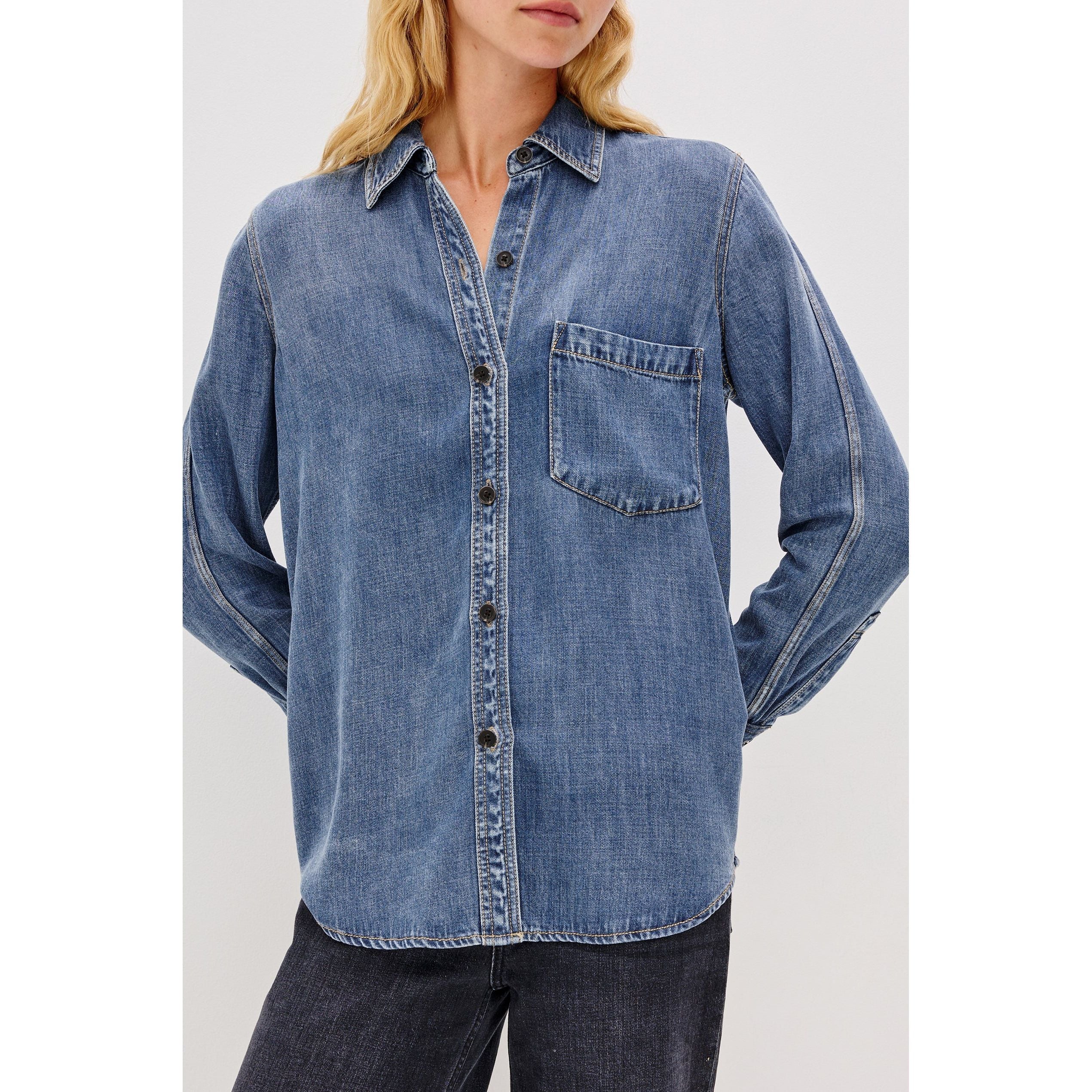 Rails - Atticus Shirt in Antique Blue