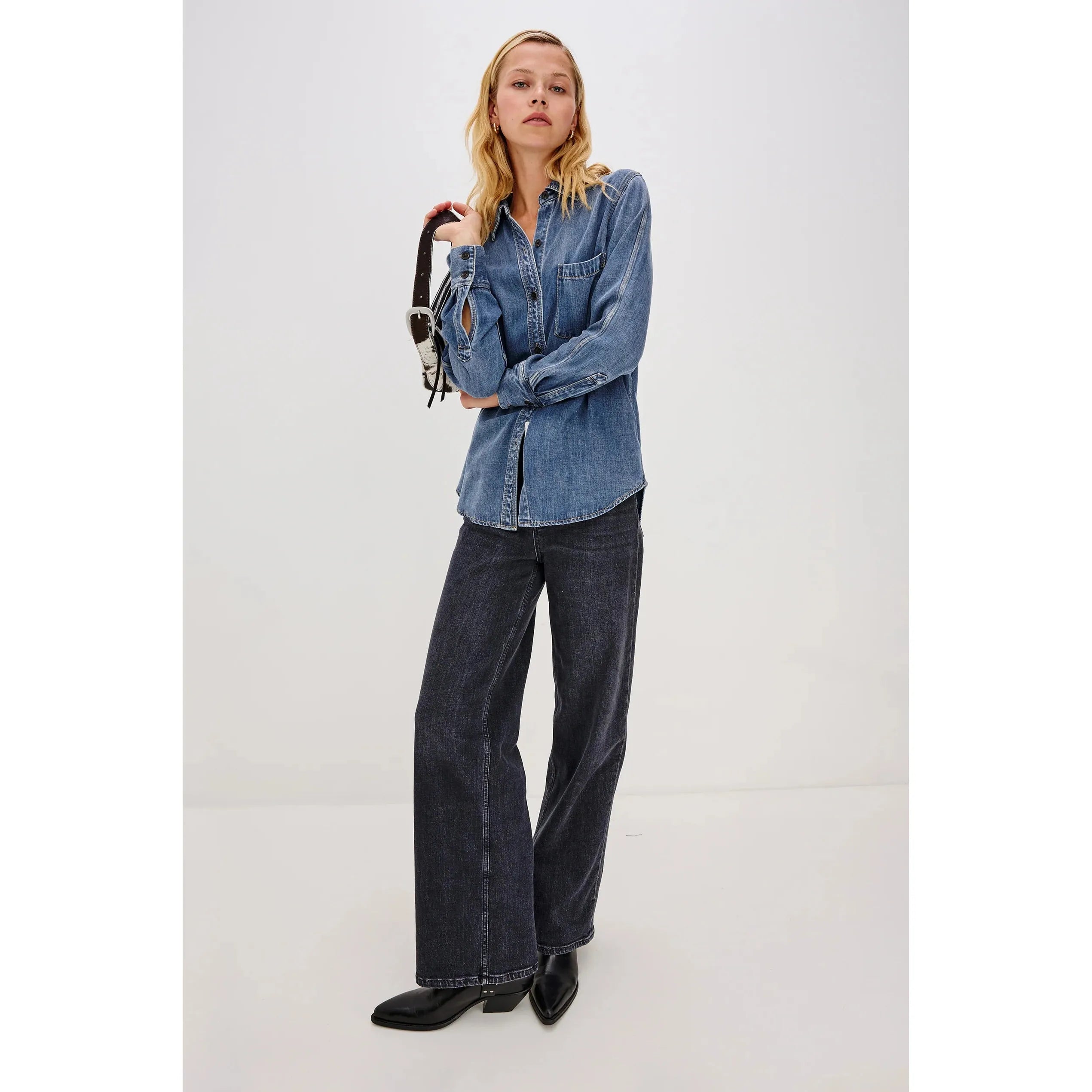 Rails - Atticus Shirt in Antique Blue