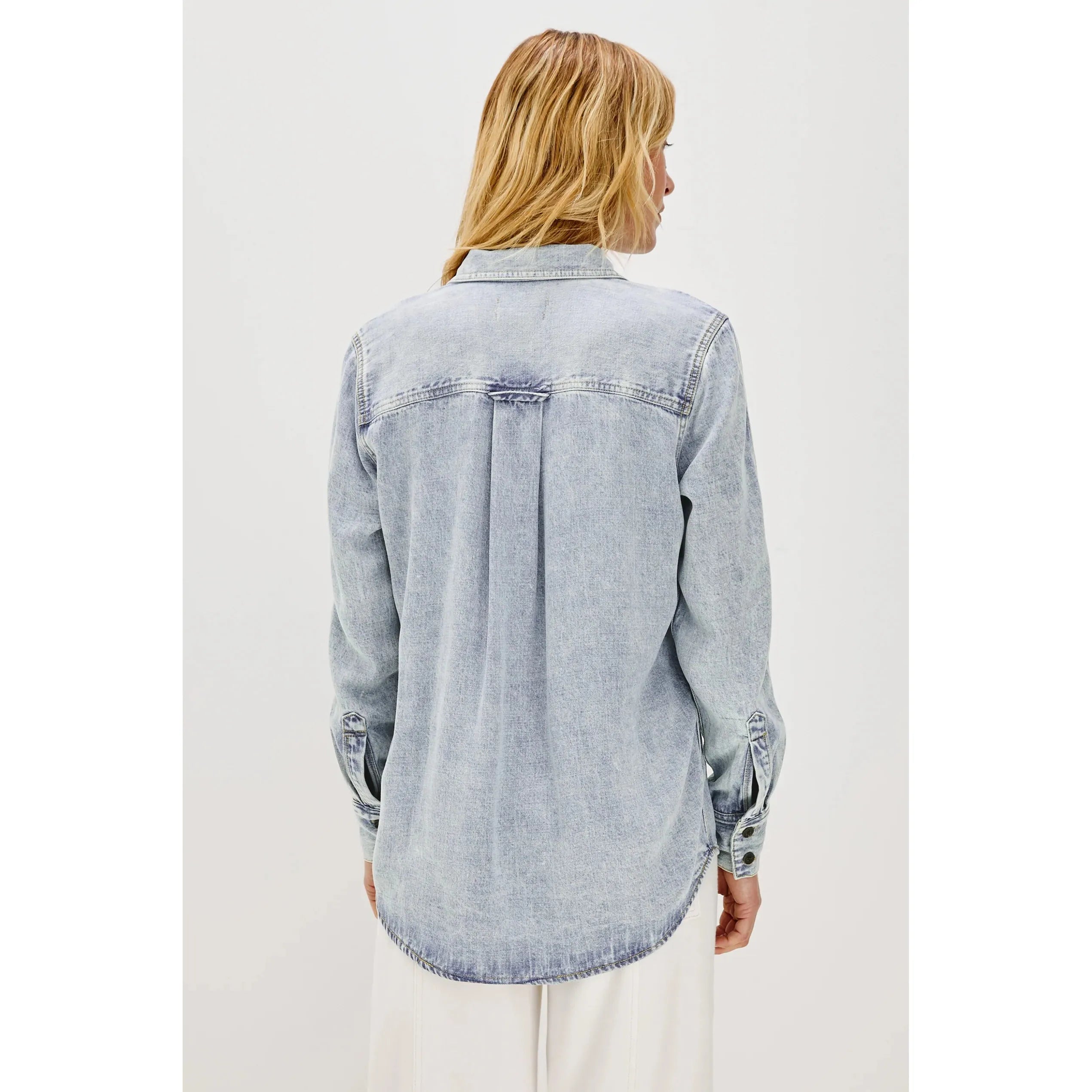 Rails - Atticus Shirt in Bleached Indigo