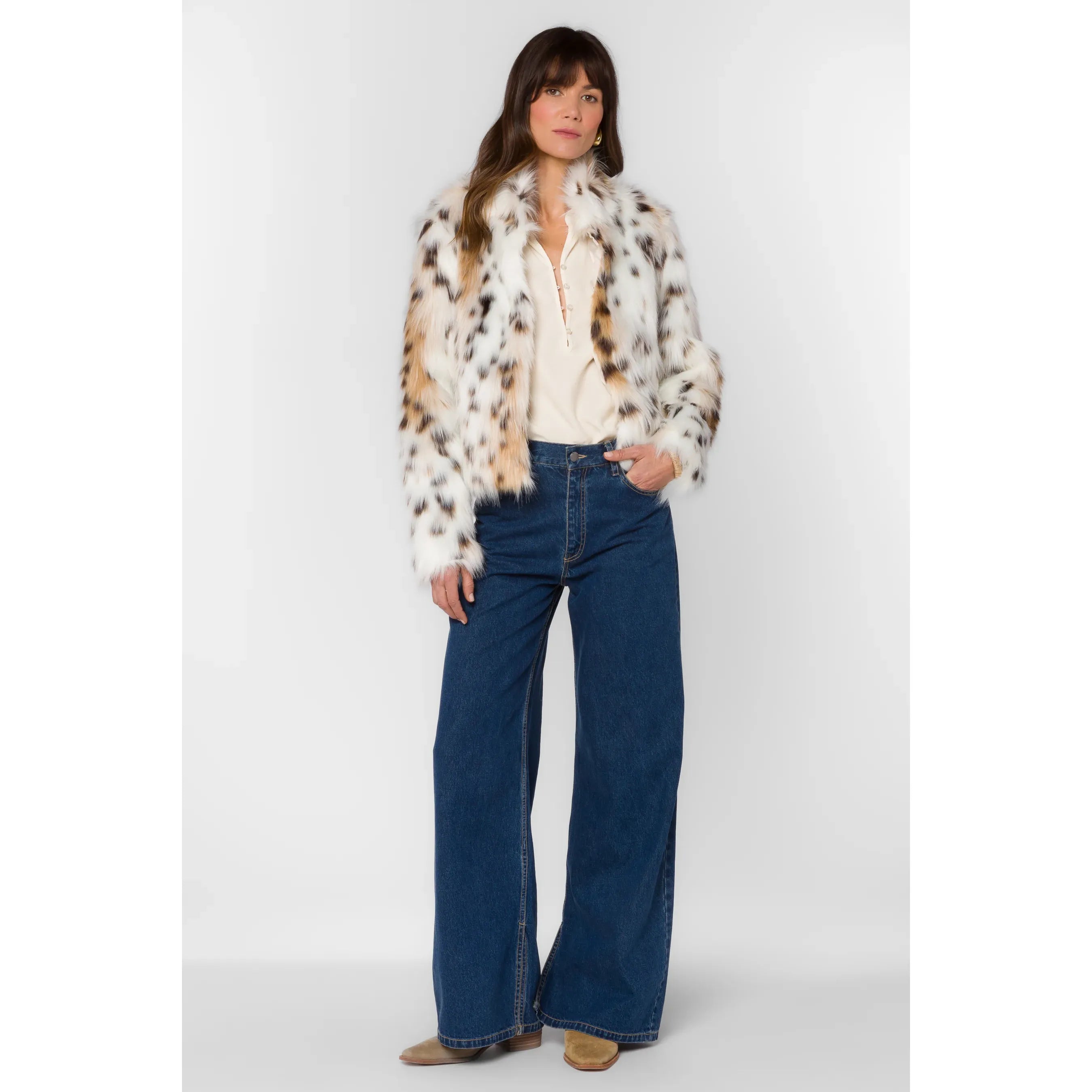 Velvet Heart - Avril Jacket in Snow Leopard