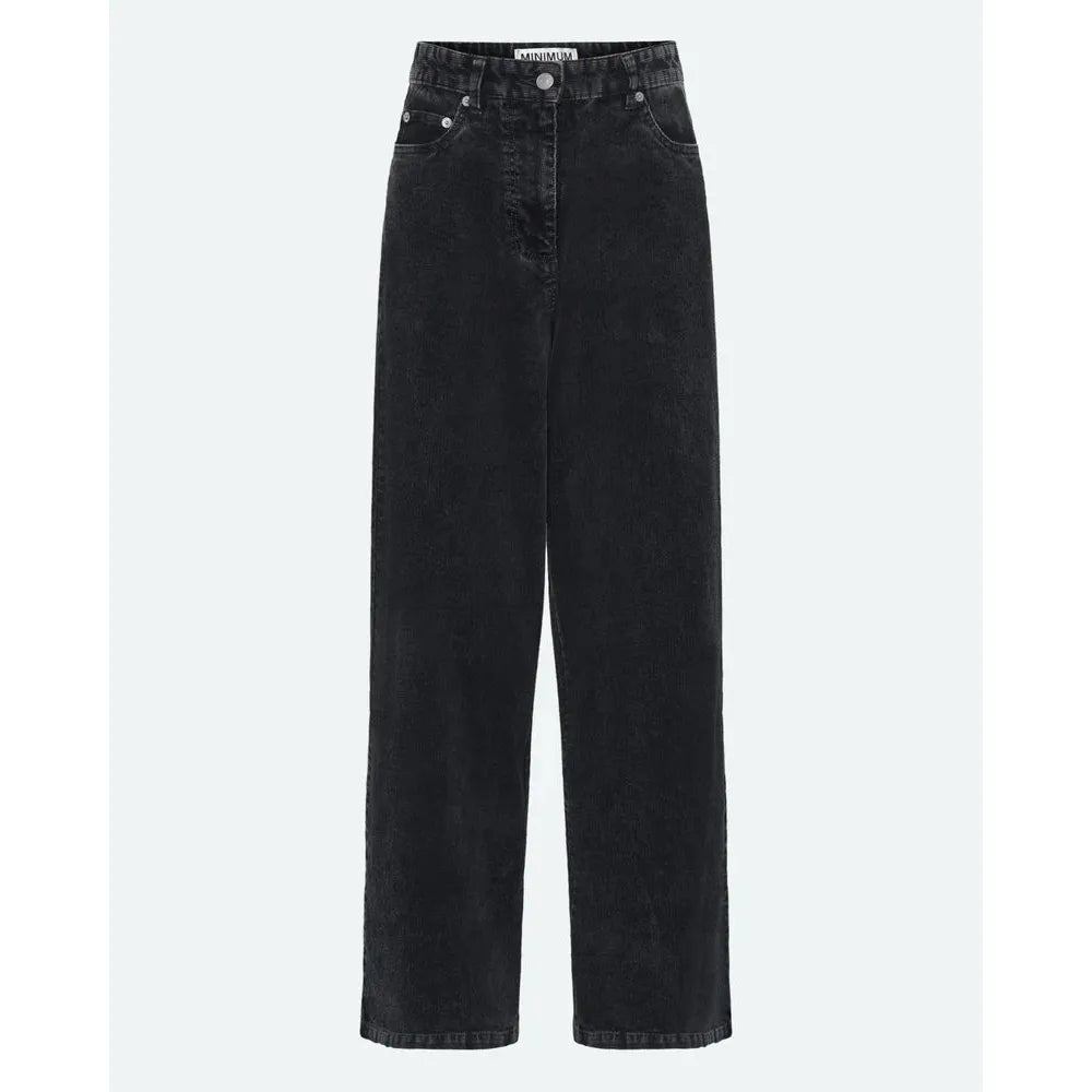 Minimum - Aiyas Wide Leg Pant in Dark Grey
