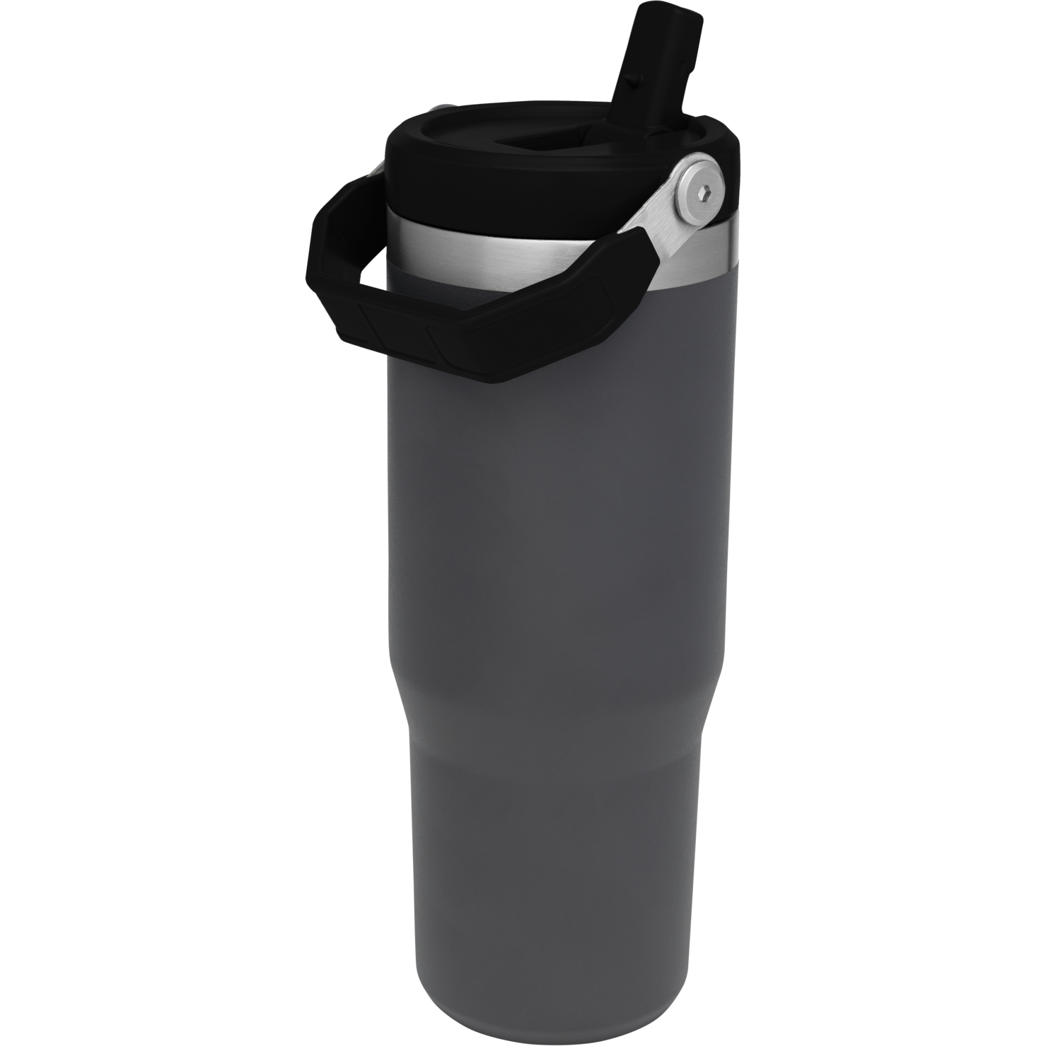 Stanley - Ice Flow Flip Straw Tumbler 30oz Insulated Water Bottle in Charcoal