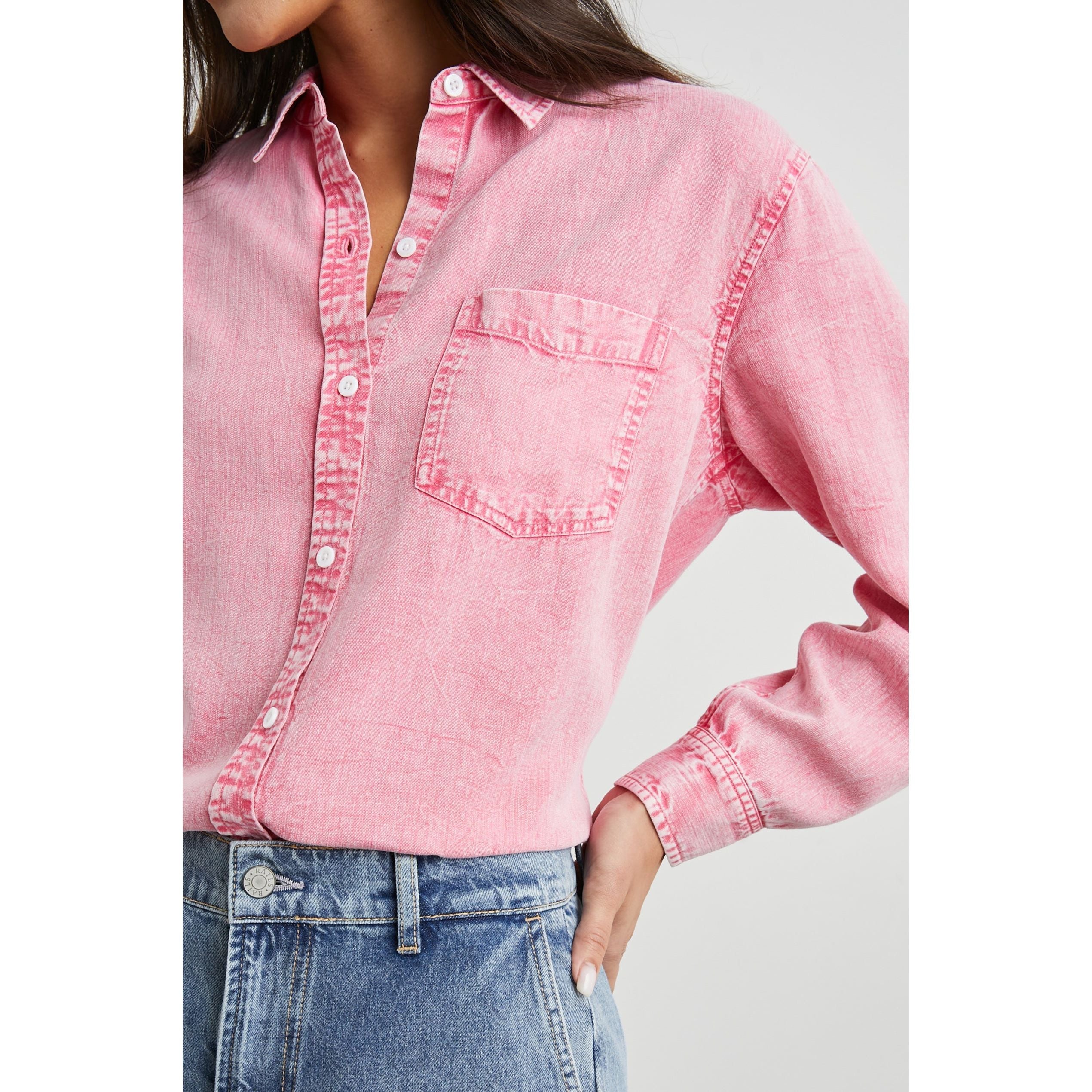Rails - Barret Shirt in Vivid Pink