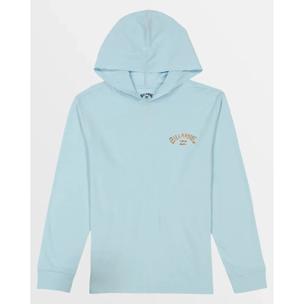 Billabong - Boys Arch Fill Hoodie in Dusty Blue