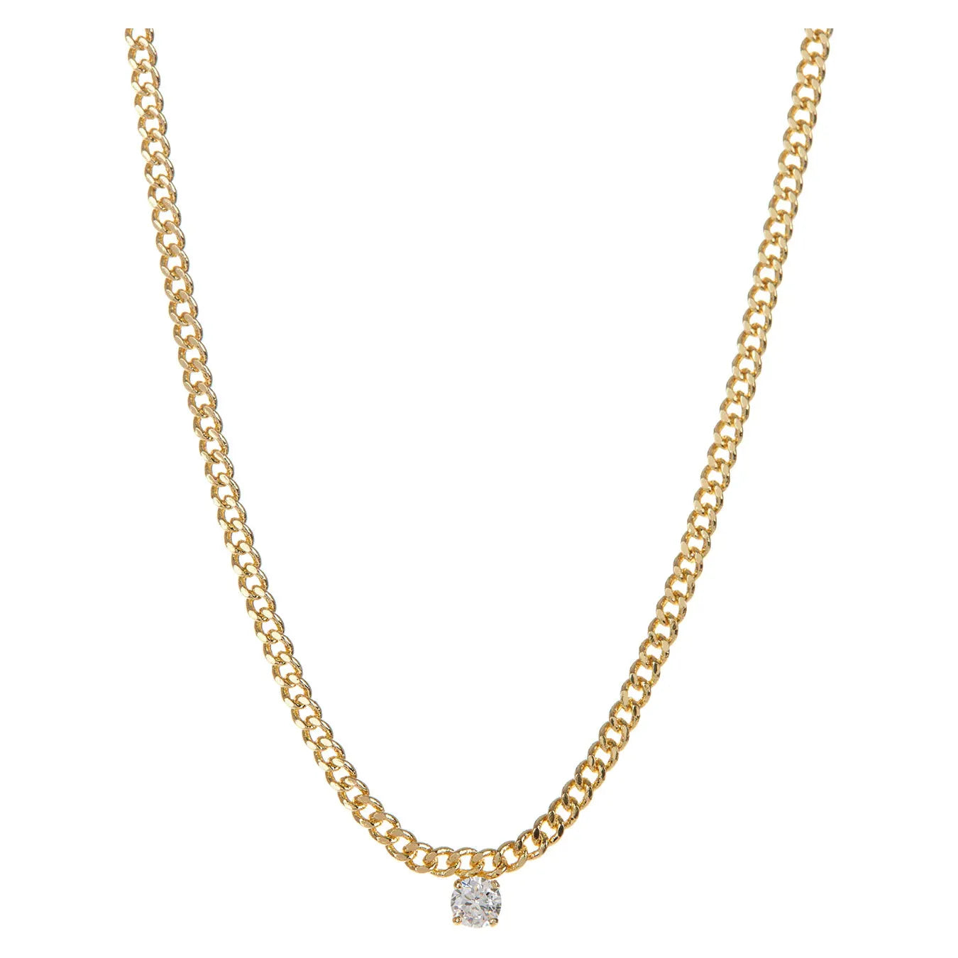 LUV AJ - Bardot Stud Charm Necklace in Gold