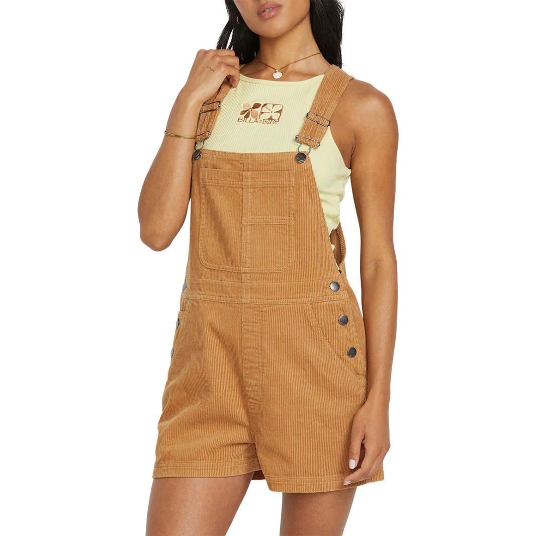 Billabong - Sand Canyon Corduroy Overall Shorts