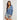 Free People - Our Song Henley Cuff in Denim Grey
