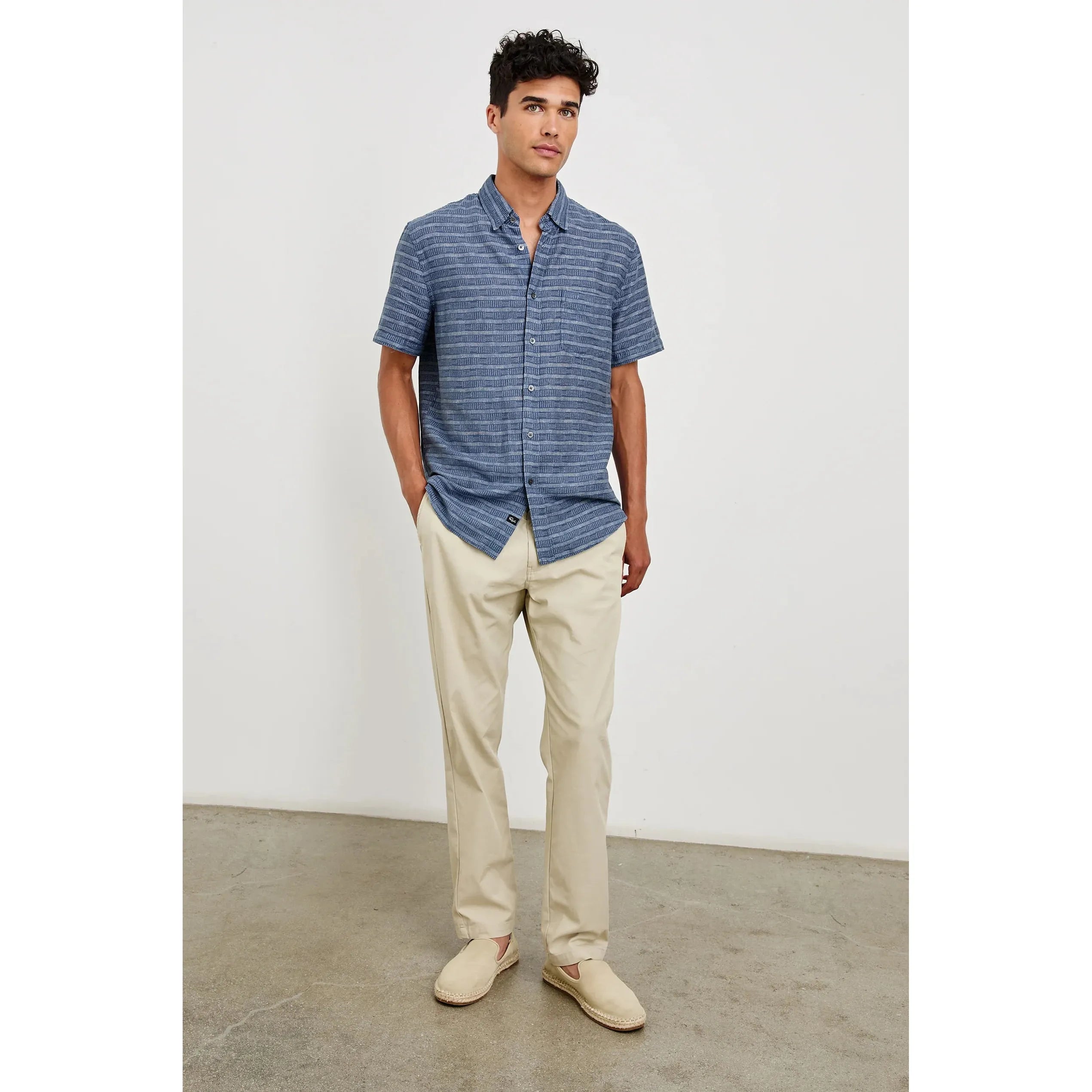 Rails - Carson Shirt in Homespun Border Blue