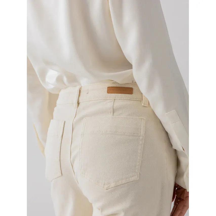 Sanctuary - Marine Denim Crop Pant in French Vanilla