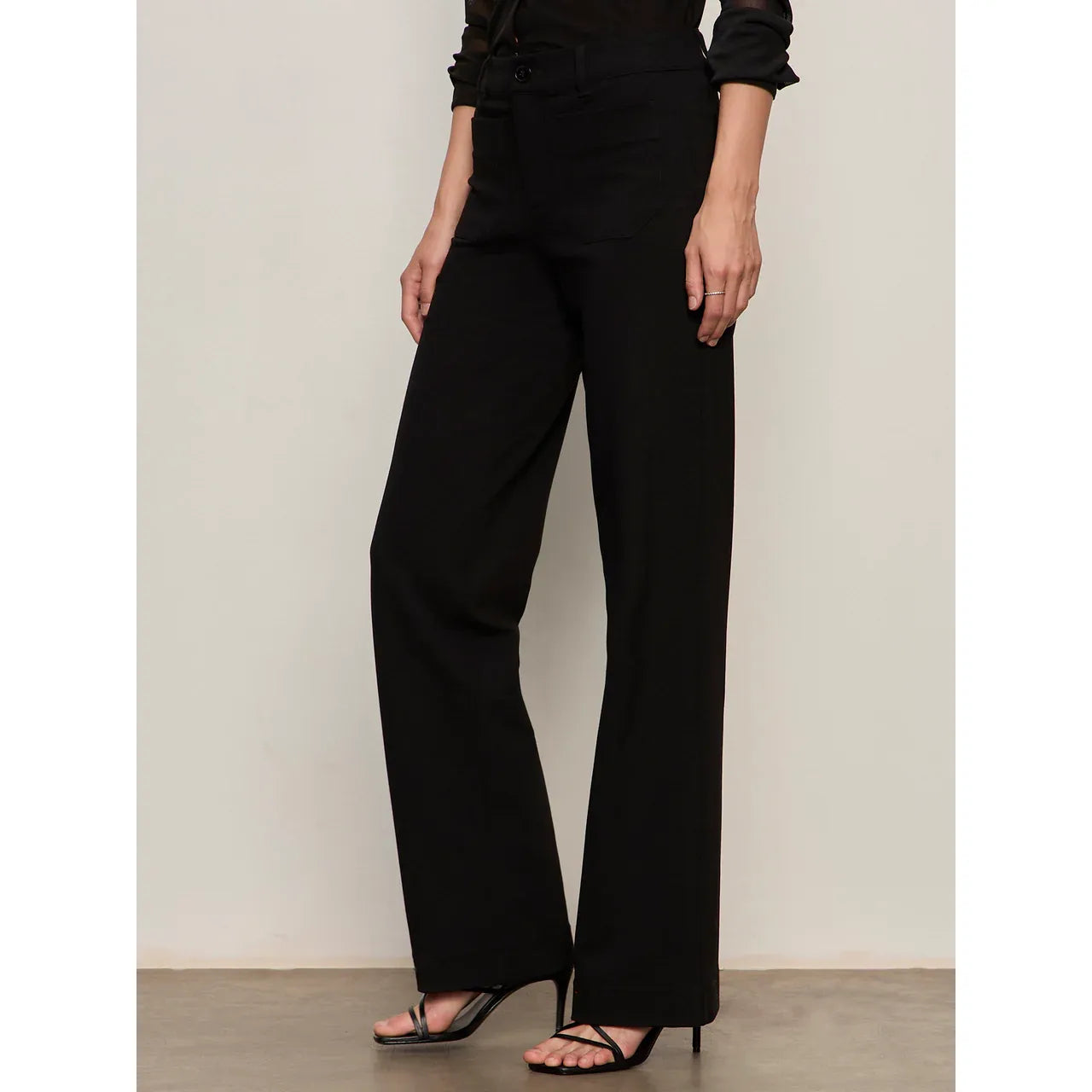 Sanctuary - Marine Ponte Pant in Black