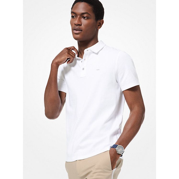 Micheal Kors - Cotton Polo in White