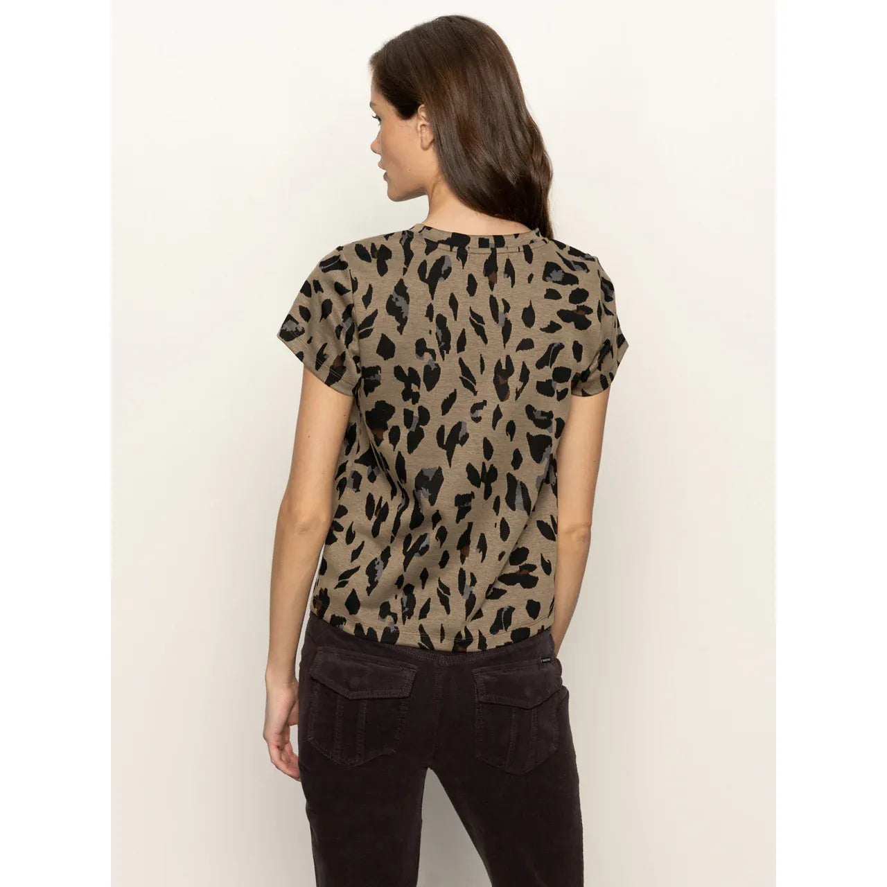 Sanctuary - Double Knit Perfect Tee in Winter Leopard
