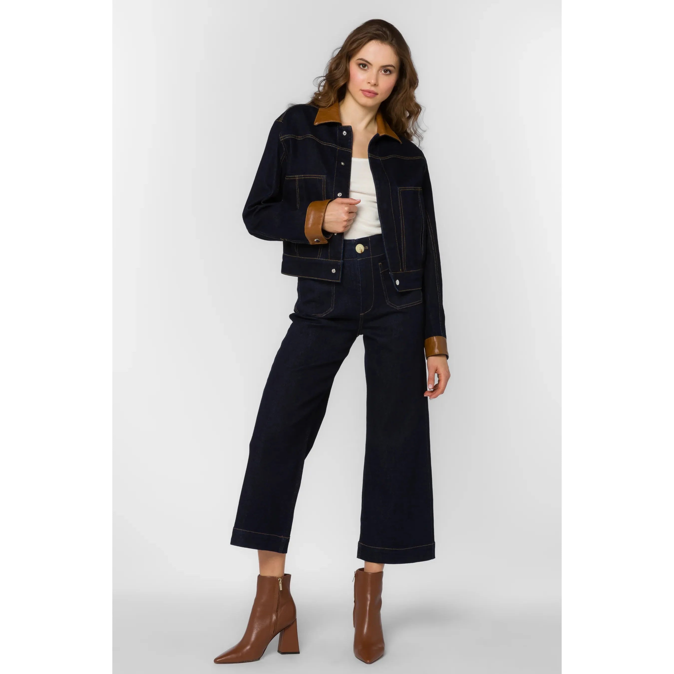 Velvet Heart - Delphia Indigo Jacket in Pacific Indigo