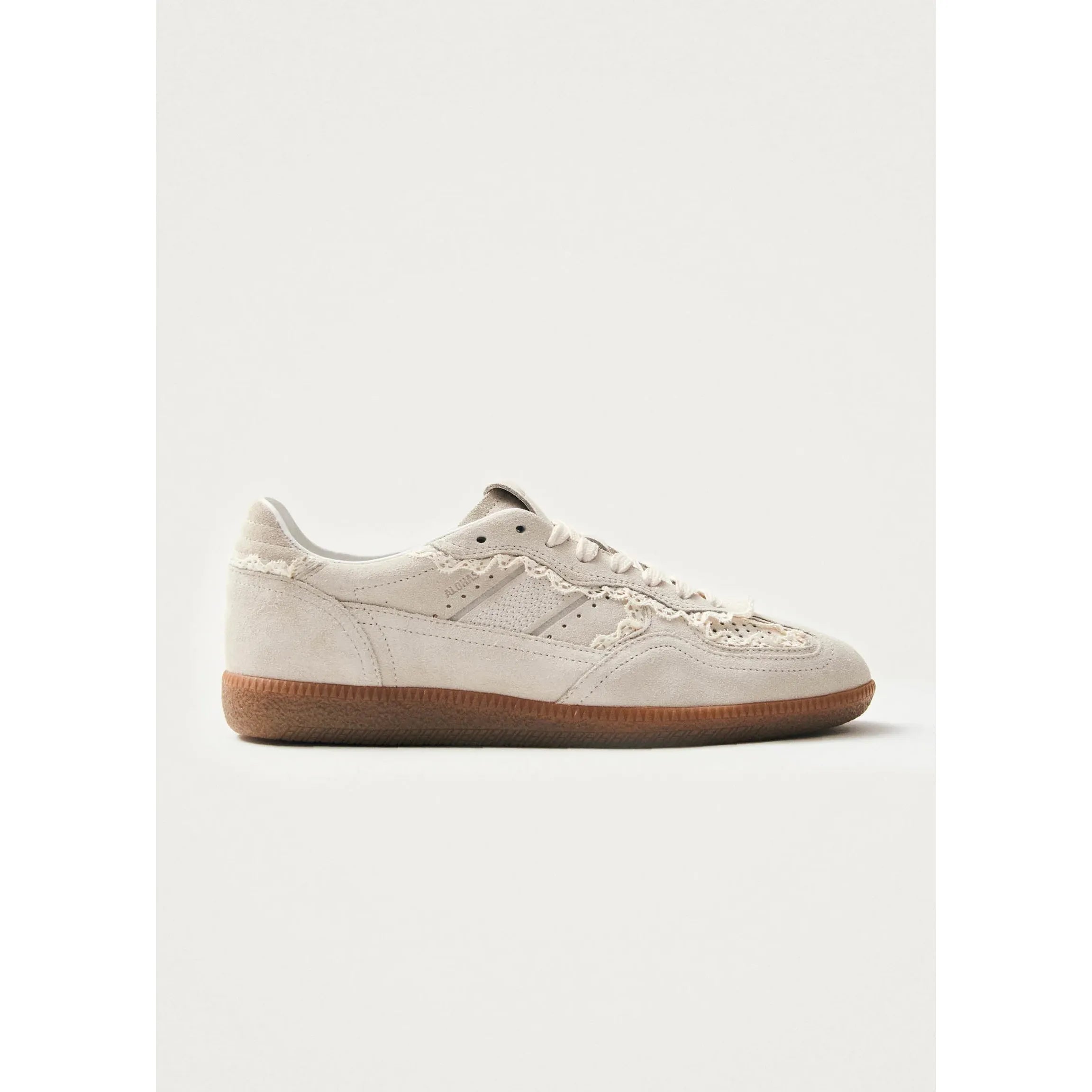 Alohas - 490 Crochet Cream Leather Sneaker