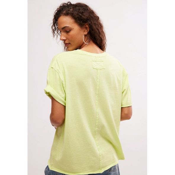 Free People - We The Free Nina Tee in Sunny Lime
