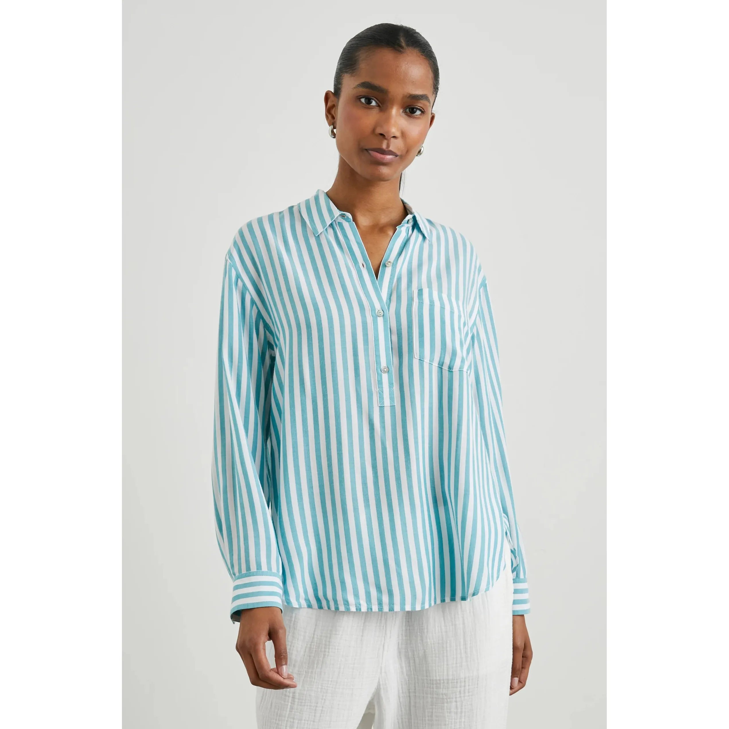 Rails - Elle Shirt in Saltan Stripe