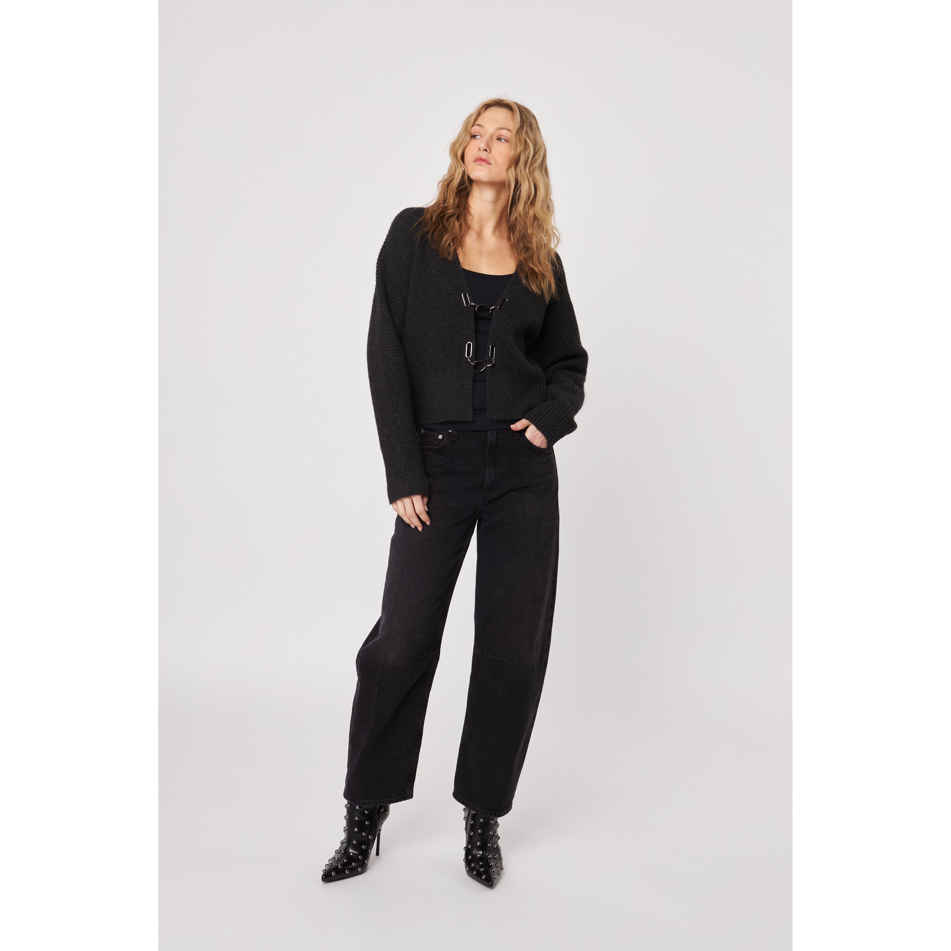 John & Jenn - Sasha Cardigan in London Fog